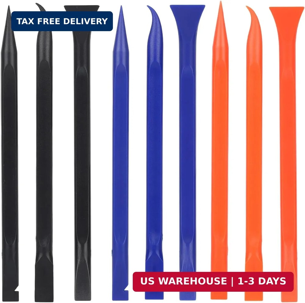 9pcs Car Detailing Pick Set Kit, Anti-Scratch Plastic Scraper Tools, Multi-Funct