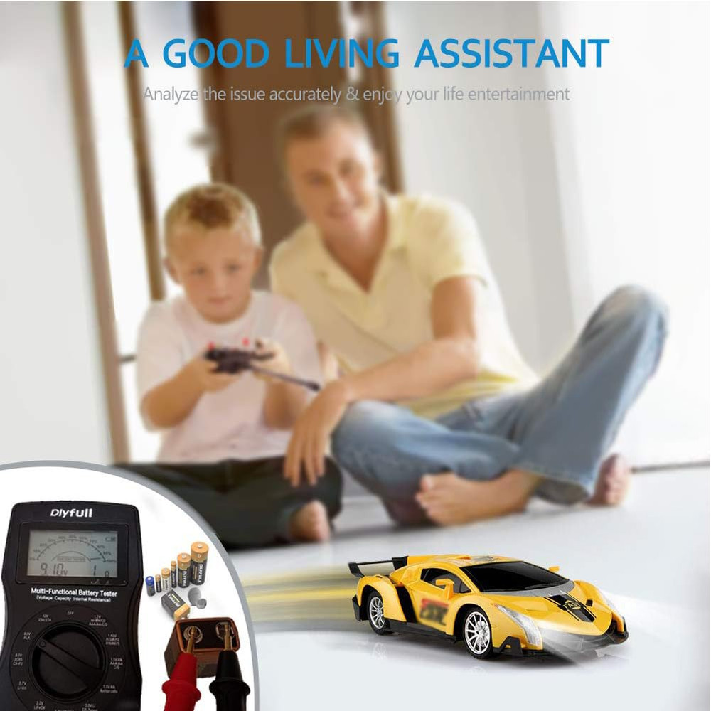 Dlyfull Universal Battery Tester with LCD Display, Small Digital Battery Voltage