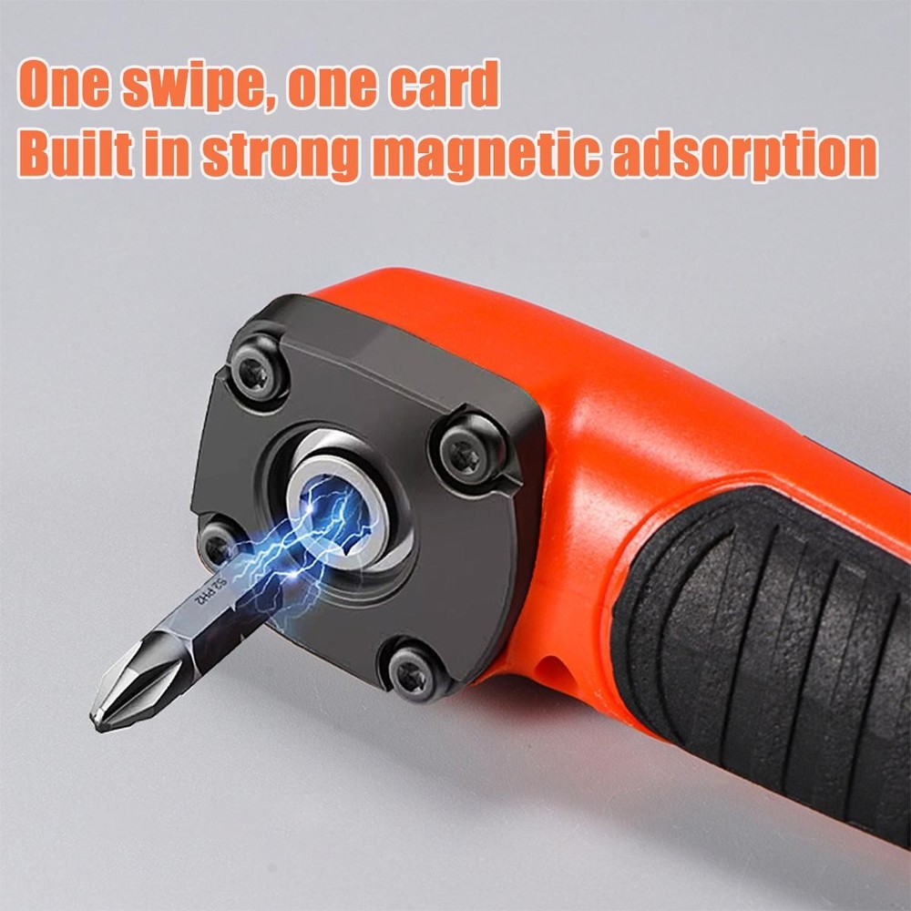 Electric Right Angle Screwdriver 90° High Torque Manual Tool & Orange