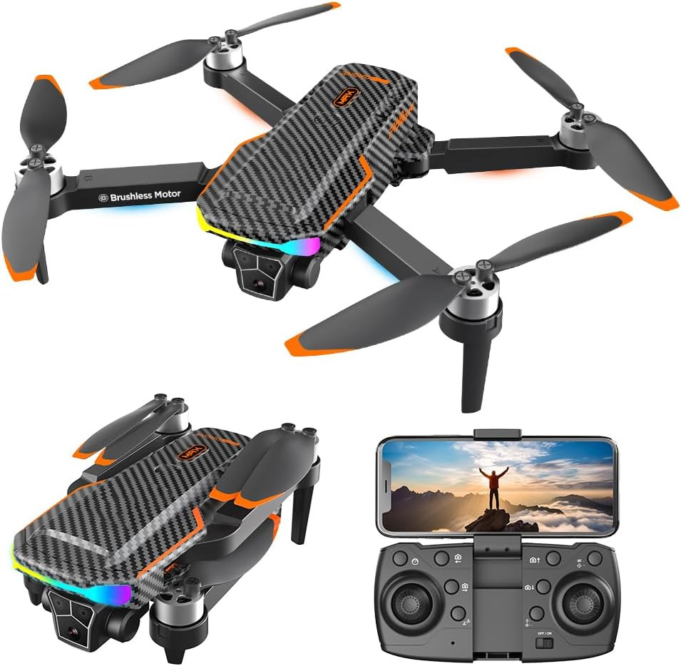 F168 Drone with Camera, FPV Camera Drone, Small Drone with Camera, ,Brushless Mo
