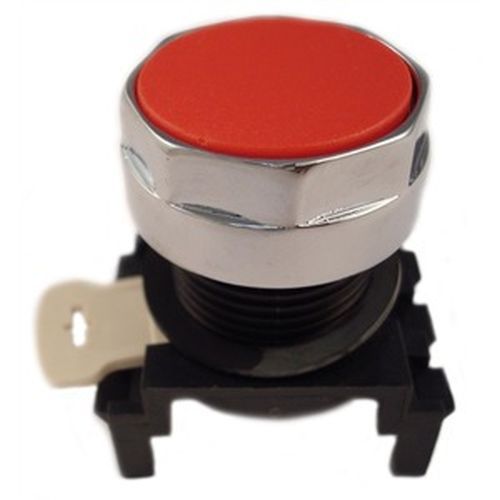 Qty 1 or 2 ~ Eaton E22P2 Pushbutton Non-illuminated Flush Red Chrome Bezel