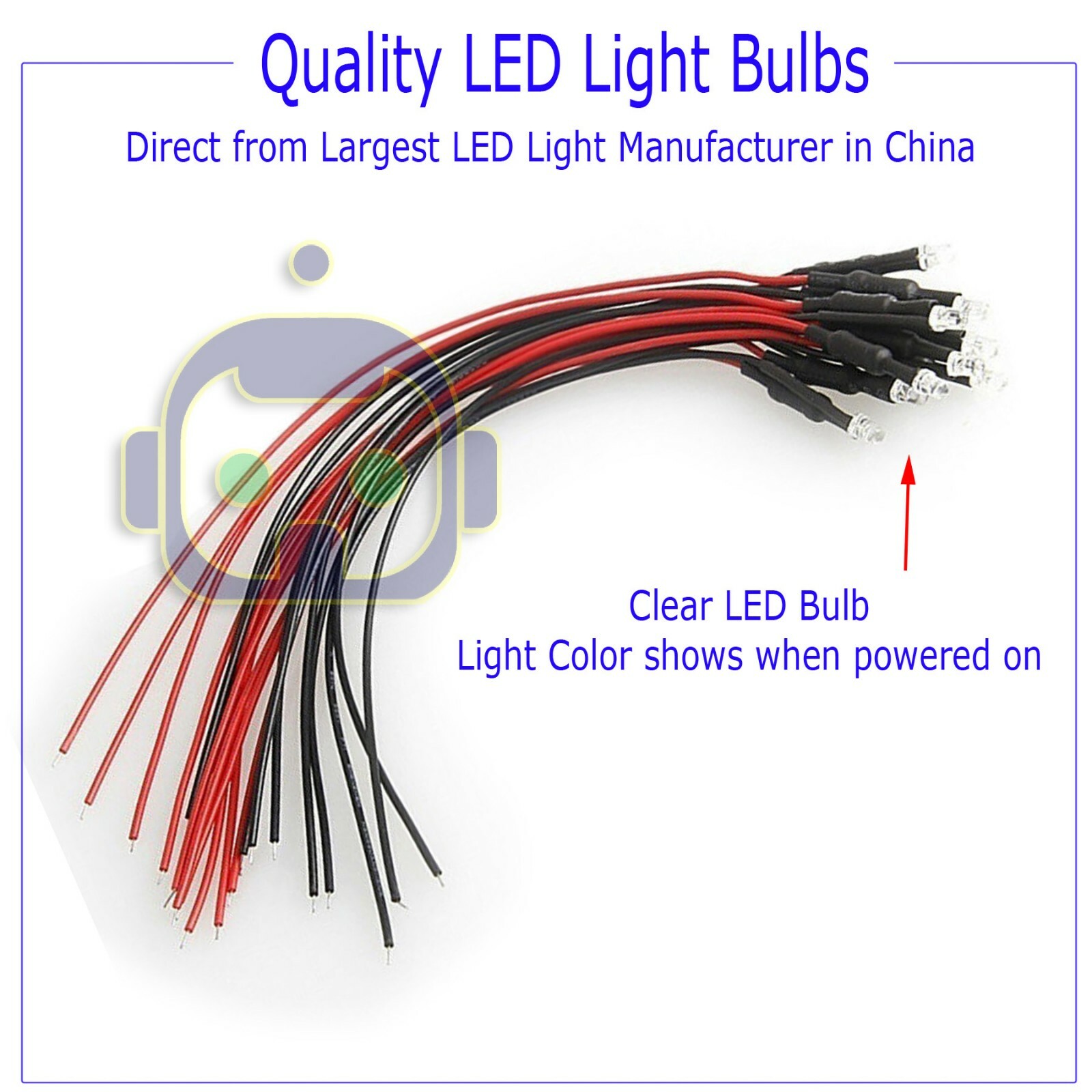1.8mm 2mm 3mm 5mm 8mm 10mm Pre Wired LED DC9-12V Lights Emitting Diodes