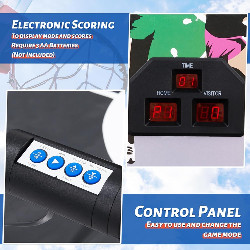 Electronic Basketball Game 2 Player Double