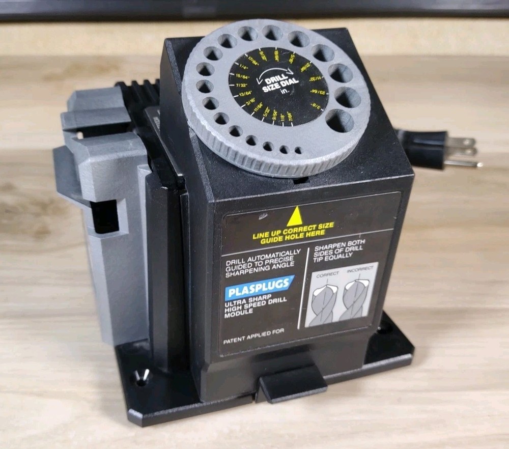 Plasplugs UltraSharp Modular Sharpening System For Drill Bits Scissors Knives ✅