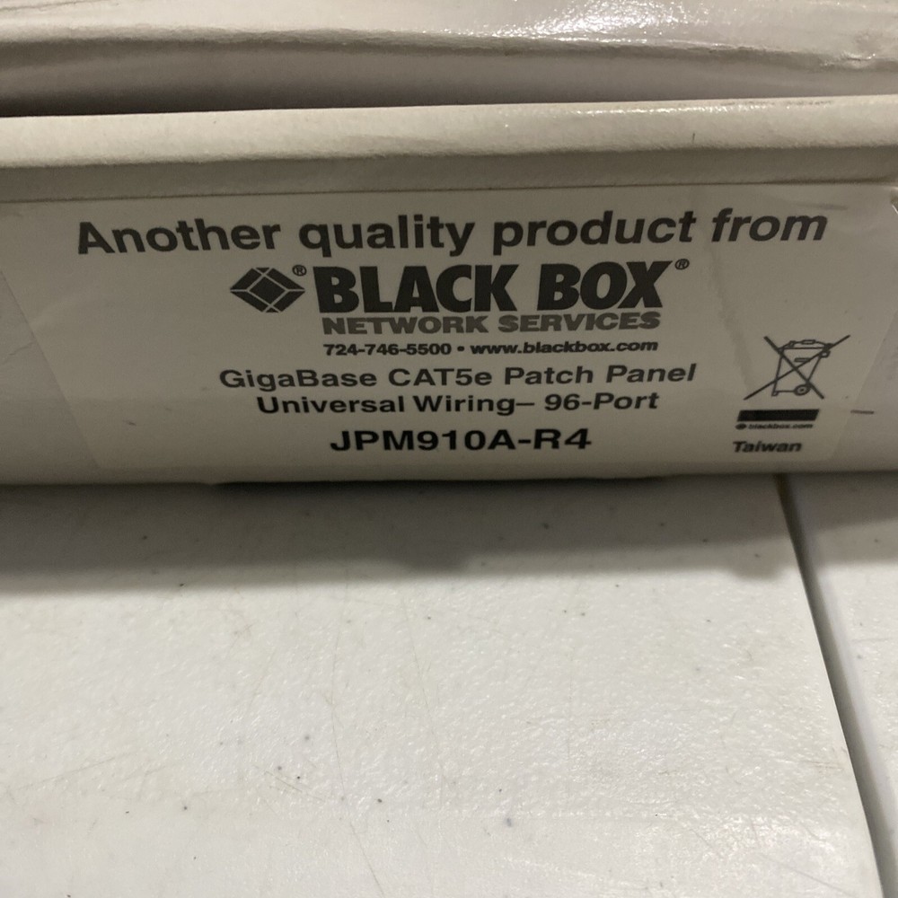 Black Box GigaBase CAT5e 96-Port Patch Panel- JPM910A-R4