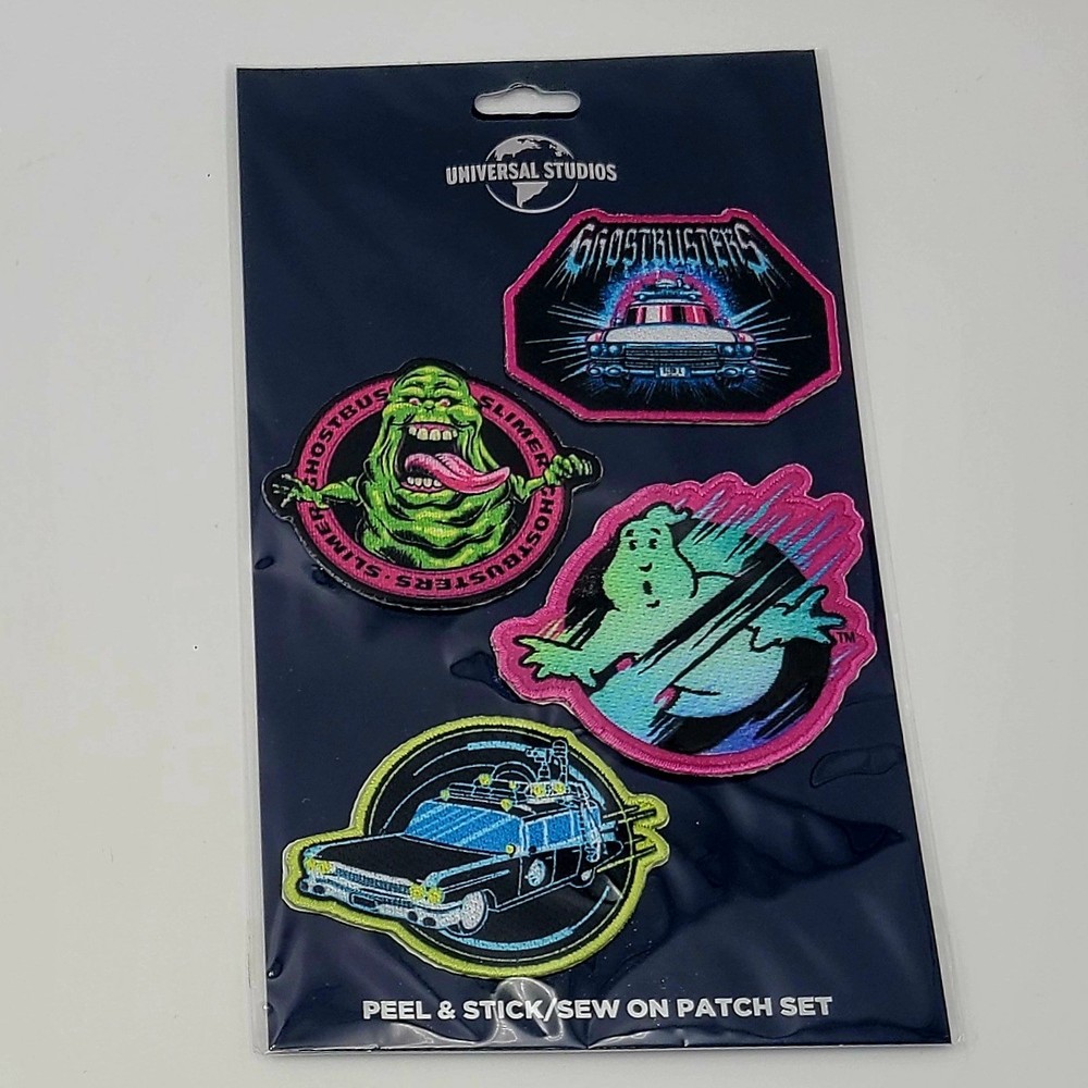 Universal Studios Ghostbusters 4 Patch Set Peel Stick Sew Monster Orlando