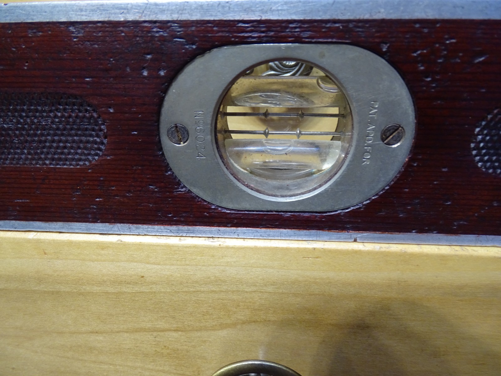 Goodell Pratt Roland Stetson Patent No 6024 Mahogany Aluminum Bound Level