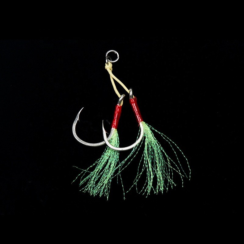 2PCS/PACK Mustad Double Assist Hooks 7/0