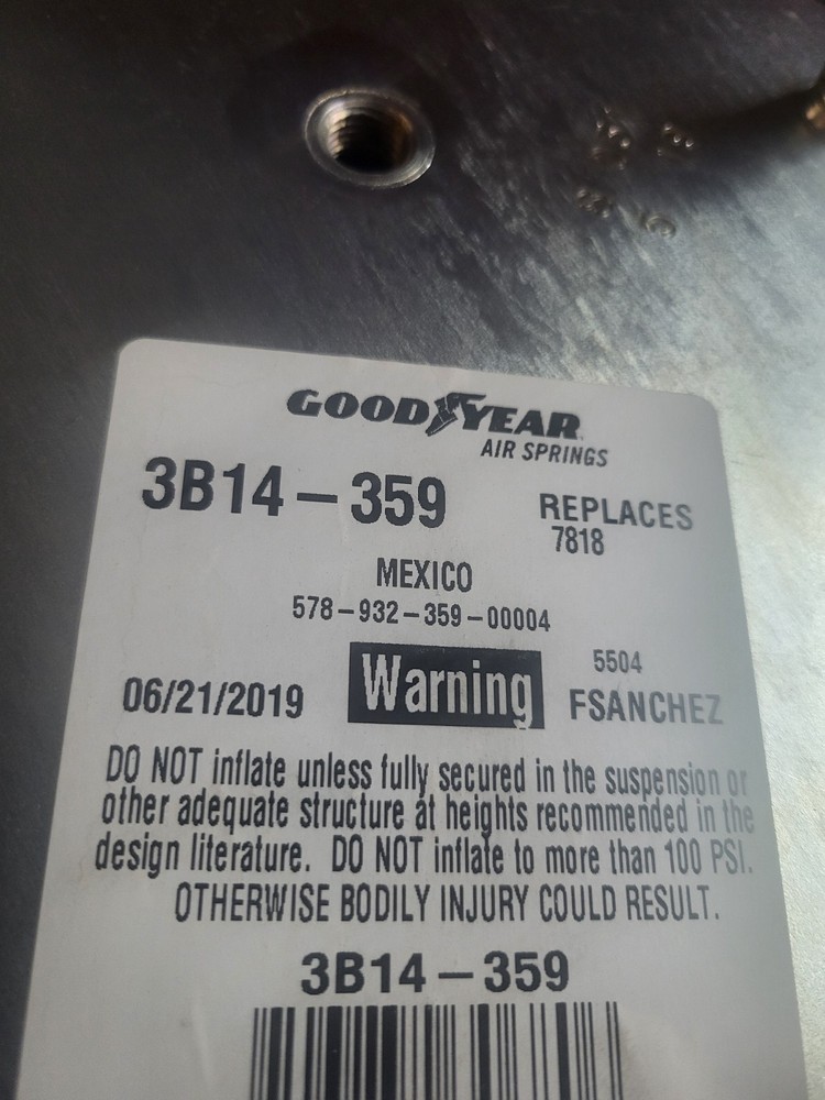 Goodyear 3B14-359 Air Spring