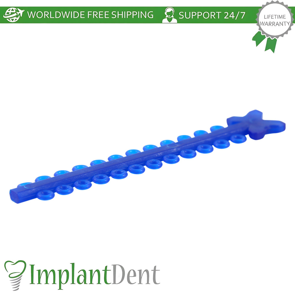 Dental Elastic Ligature Modules Crystal Assorted Colors Bracket Arches Fixation