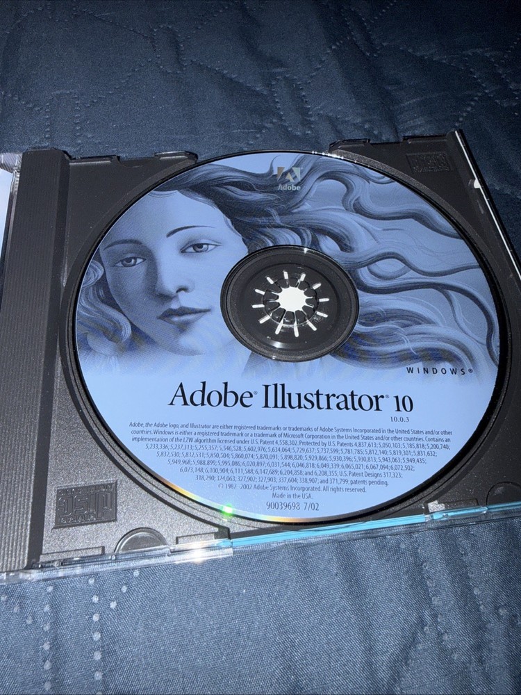 Genuine Adobe Illustrator 10 for Windows with Serial Number