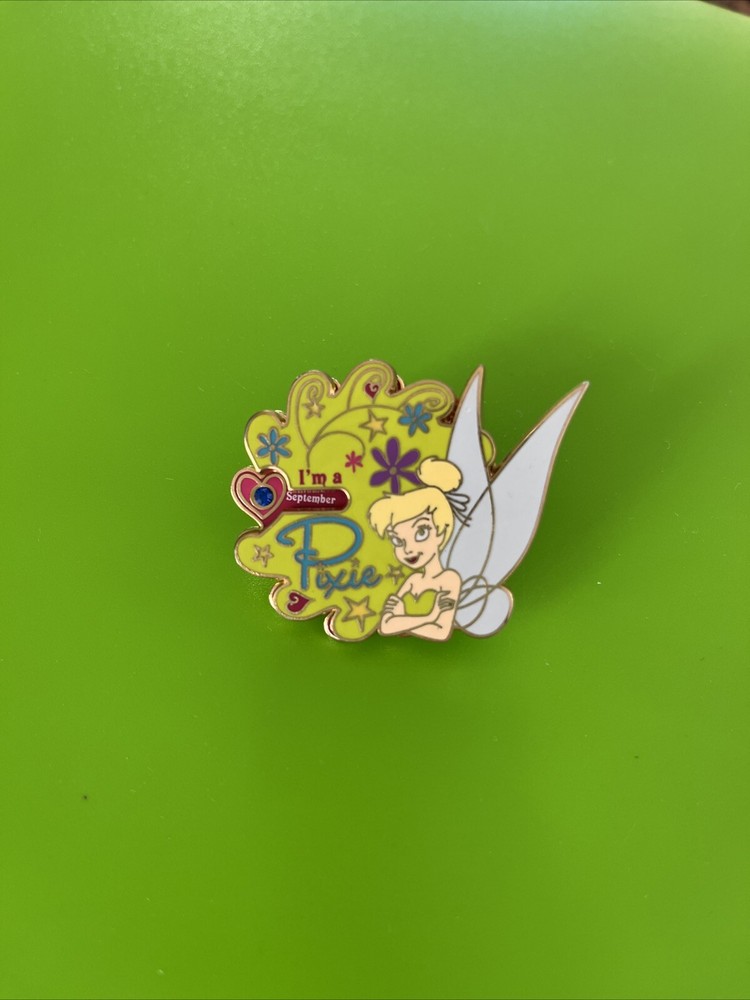 Disney Tinker Bell Birthmonth Birthstone Spinner I'm a Pixie Pin