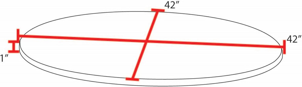 42-Inch Round Cherry/Maple Standard Table Top for Elegant Dining Spaces