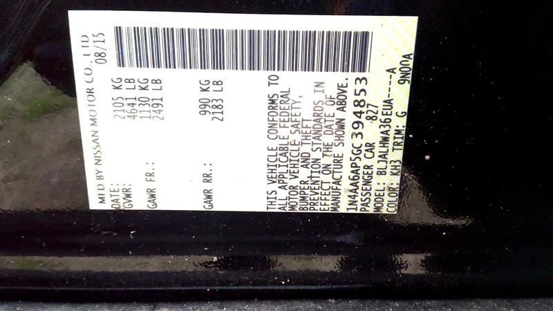 MAXIMA 2016 Fuse Box Cabin 1038359421