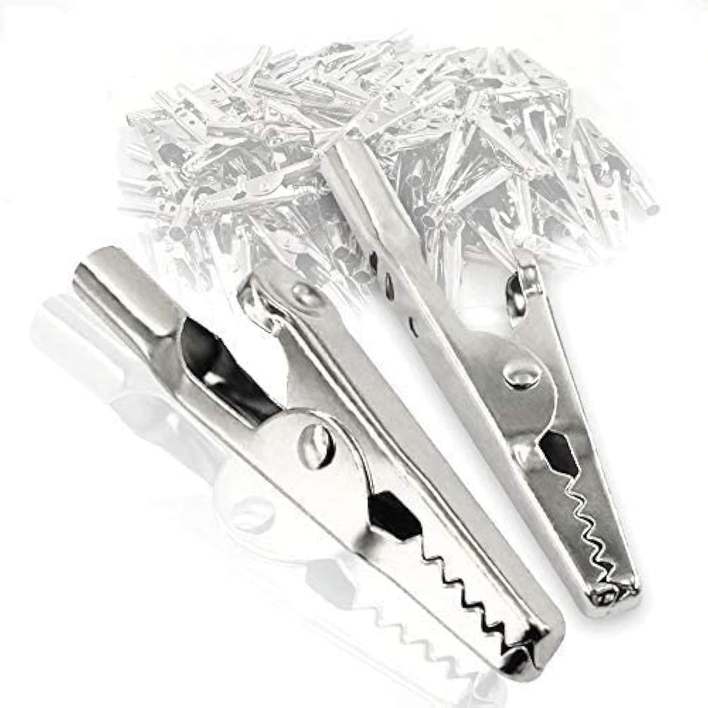 Versatile 25Pcs Crocodile Clips - Ideal for Electrical Testing & DIY Projects