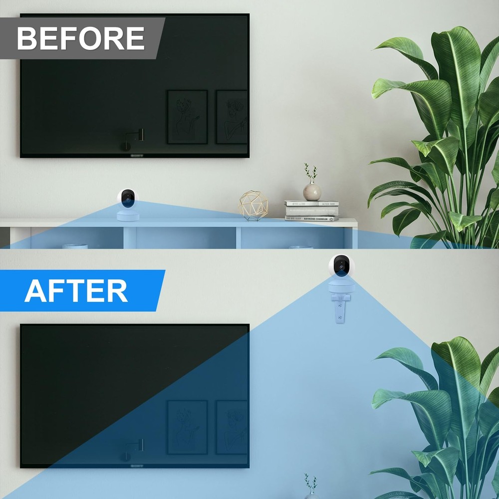 2pcs Camera Wall Mount Compatible with Reolink E1 / Pro, White Camera...