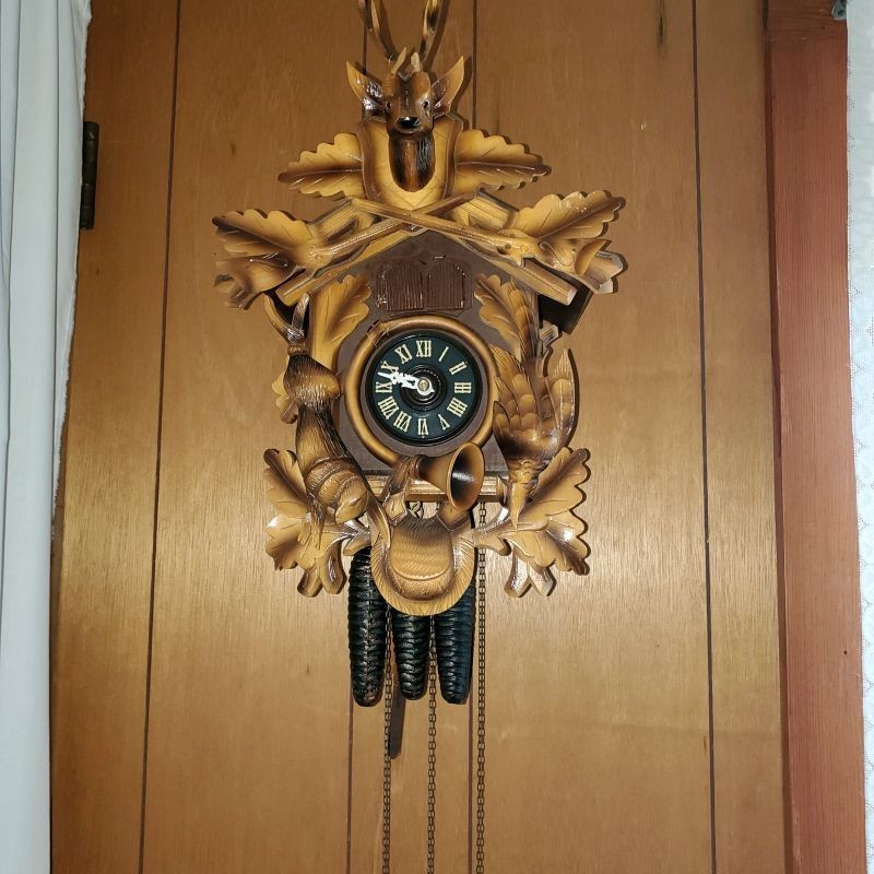 vintage hunter cuckoo clock