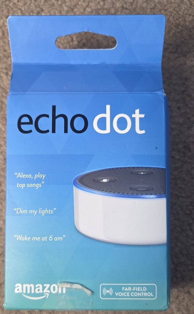 Amazon Echo Dot (2nd Generation) Smart Speaker White Micro USB Power Adapter