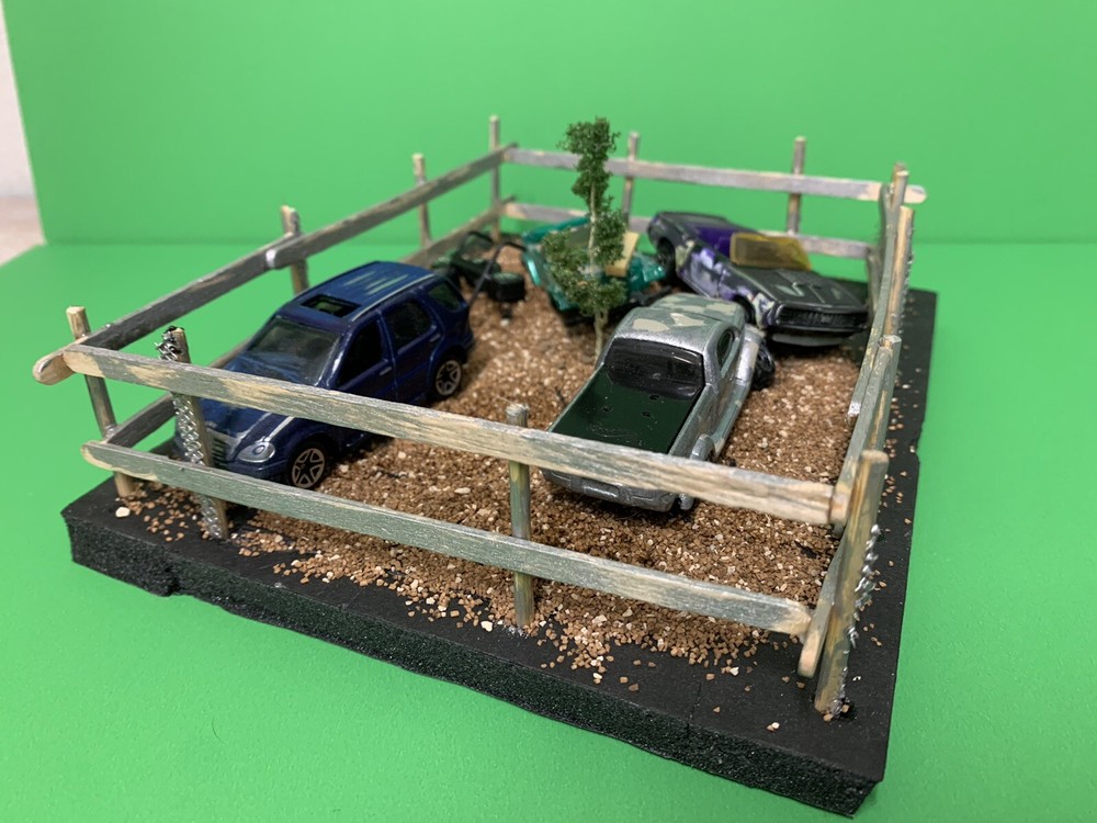 Built from Scratch 1/64 Scale Art Diorama – “Lone Tree Grave Yard”