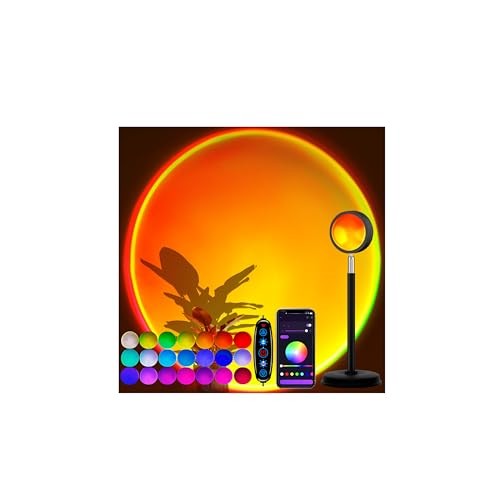 Sunset Lamp Projector with APP Control - 2Color Changing LED Sunset Light80° 1