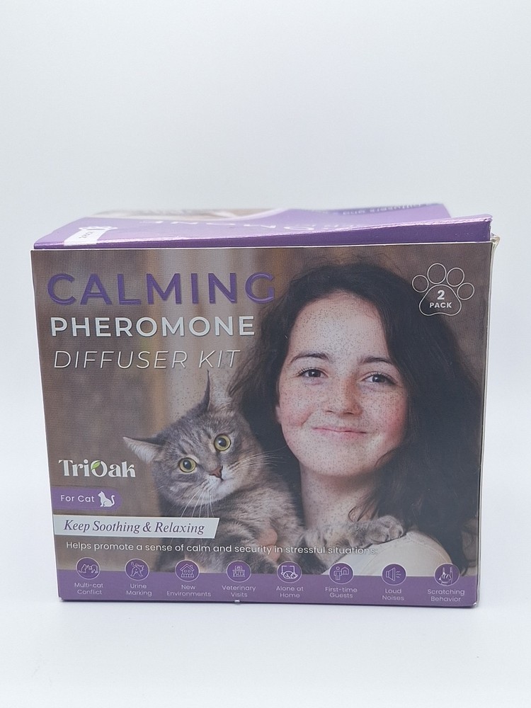 TriOak Calming Cat Pheromone Diffuser Kit, 2 pack.