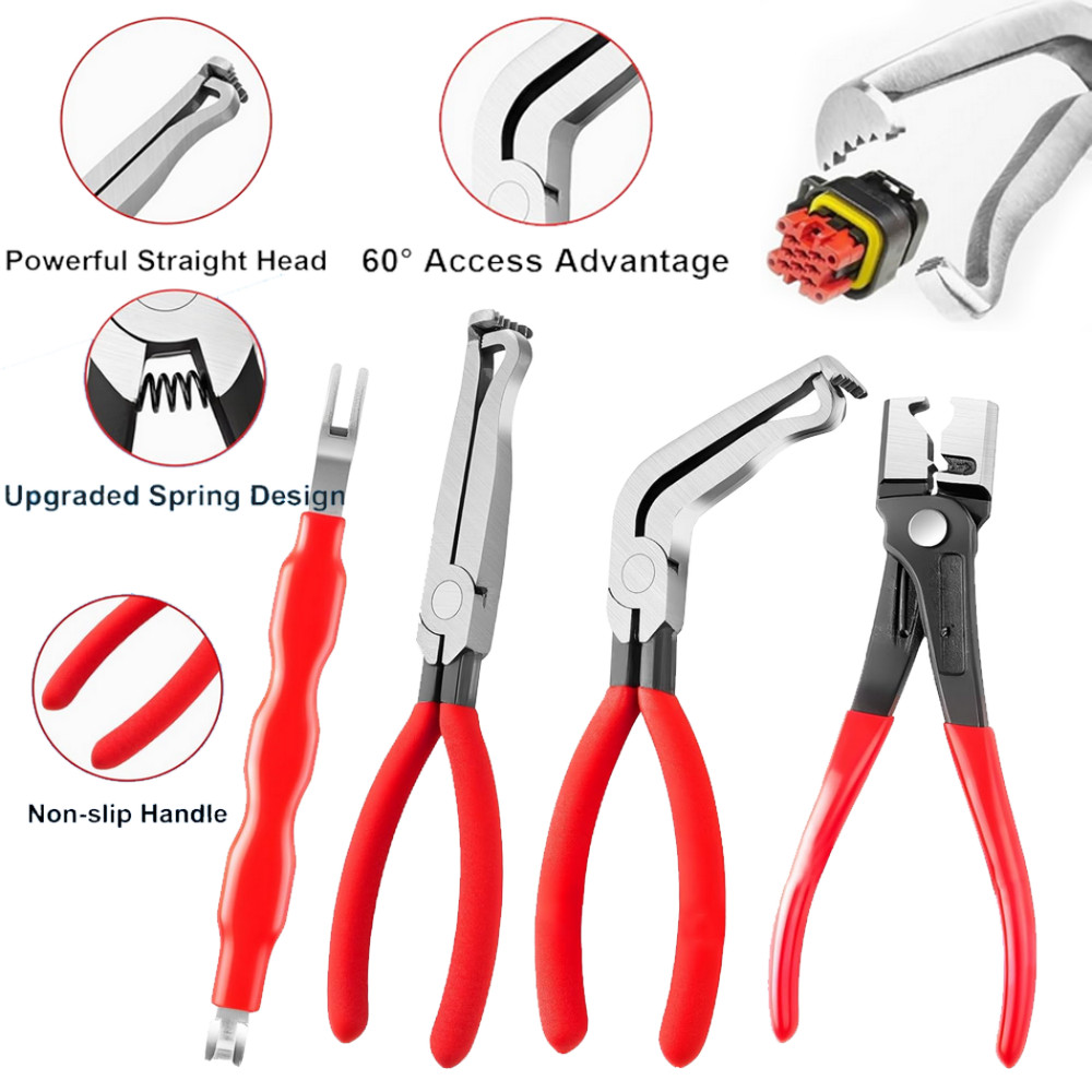 Electrical Disconnect Pliers Connector Separator Terminal Plug Removal Tool Kit