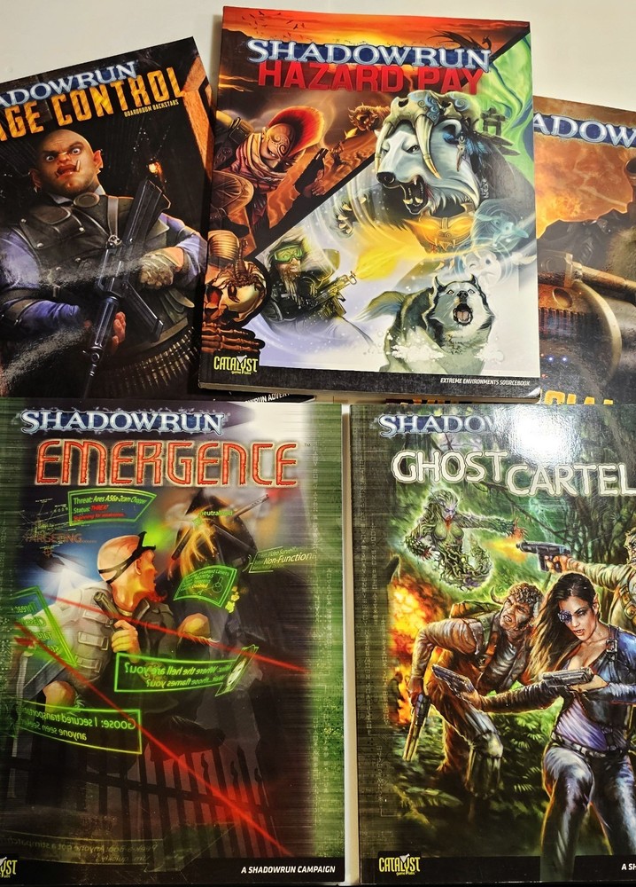 SHADOWRUN 4th EDITION BOOK LOT Catalyst Games