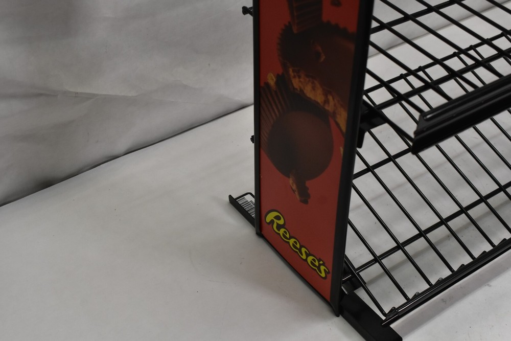 Reeses Hershey's 3 Tier Retail Counter Wire Rack Candy Display Black Interchange