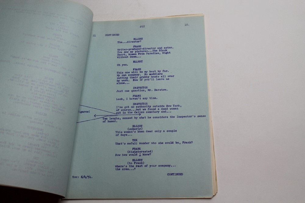 ELLERY QUEEN / Arthur E. Orloff Unproduced Episode 1954 TV Series Script