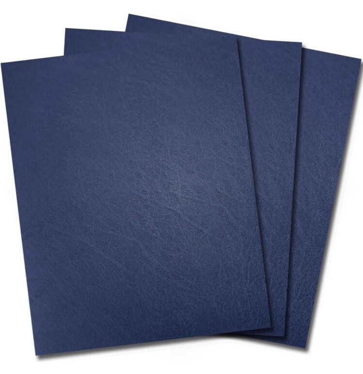 Binditek 50 Pack 16mil Leather Textured Polycovers - Binding Presentation Covers