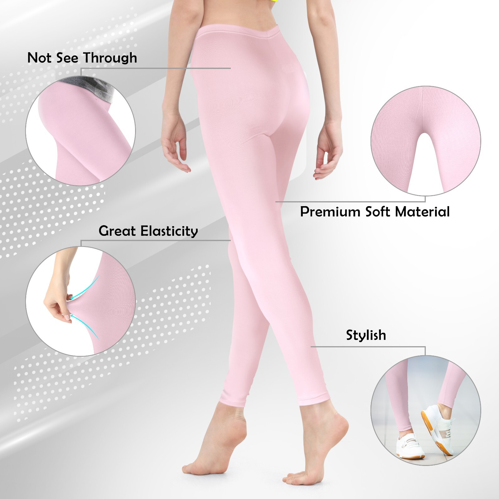 3 Pack Women's Leggings Athletic Yoga Casual Lounge Pants