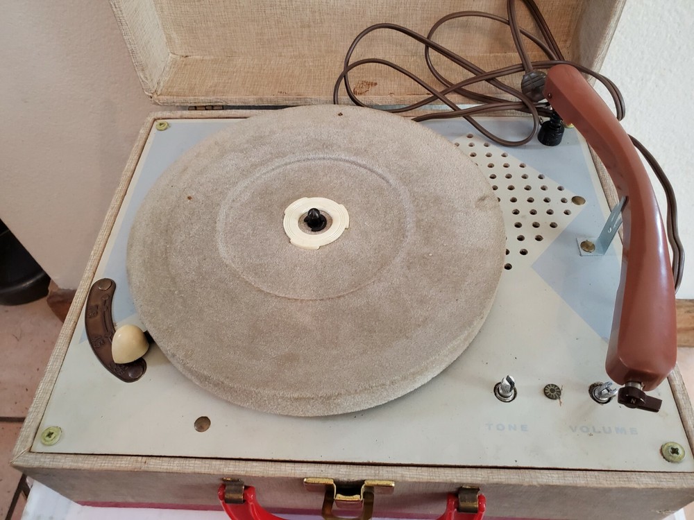 Vintage Portable Phonograph Record Player