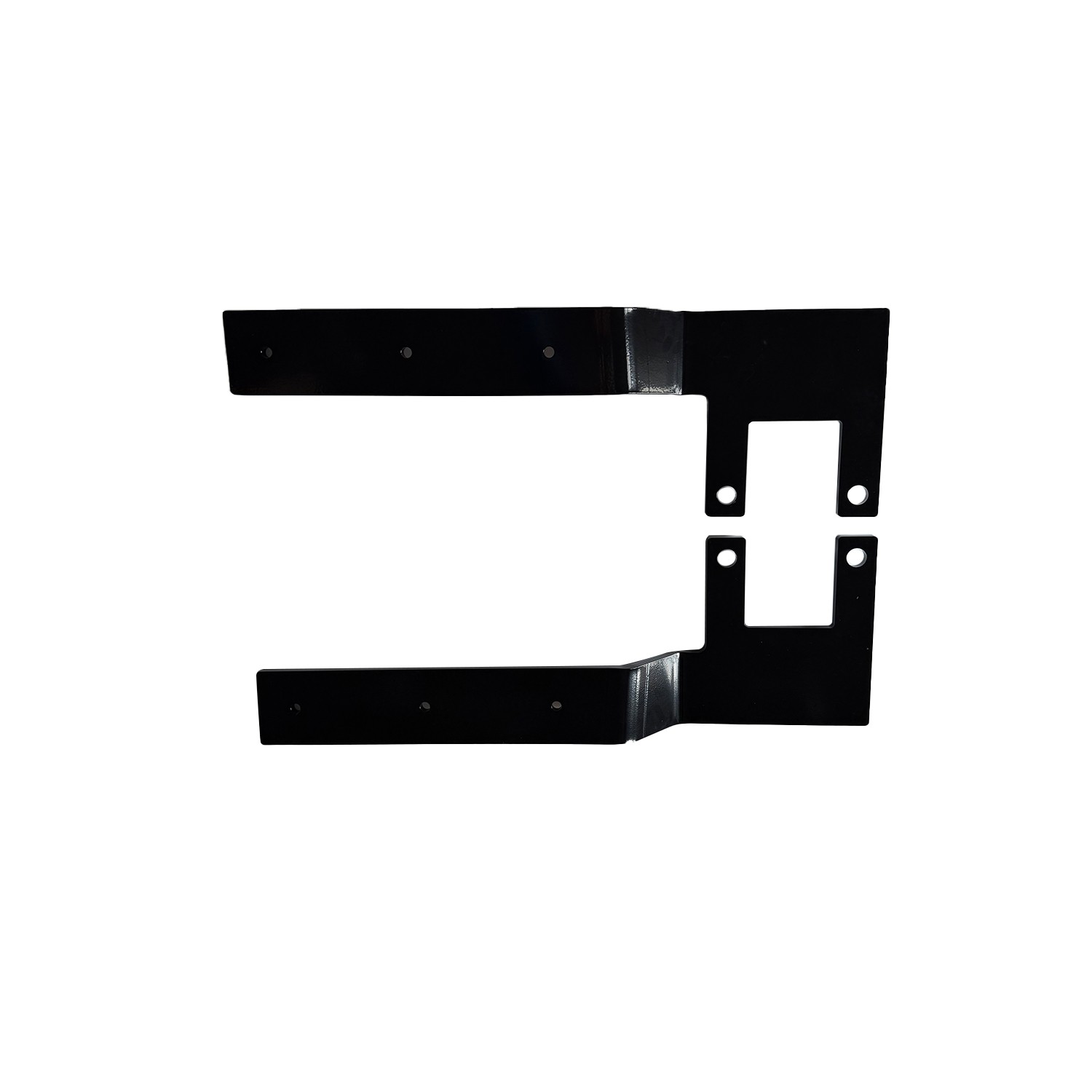 For Stainless Half Fender Peterbilt Low Airleaf Shift Blind Mount Front Brackets