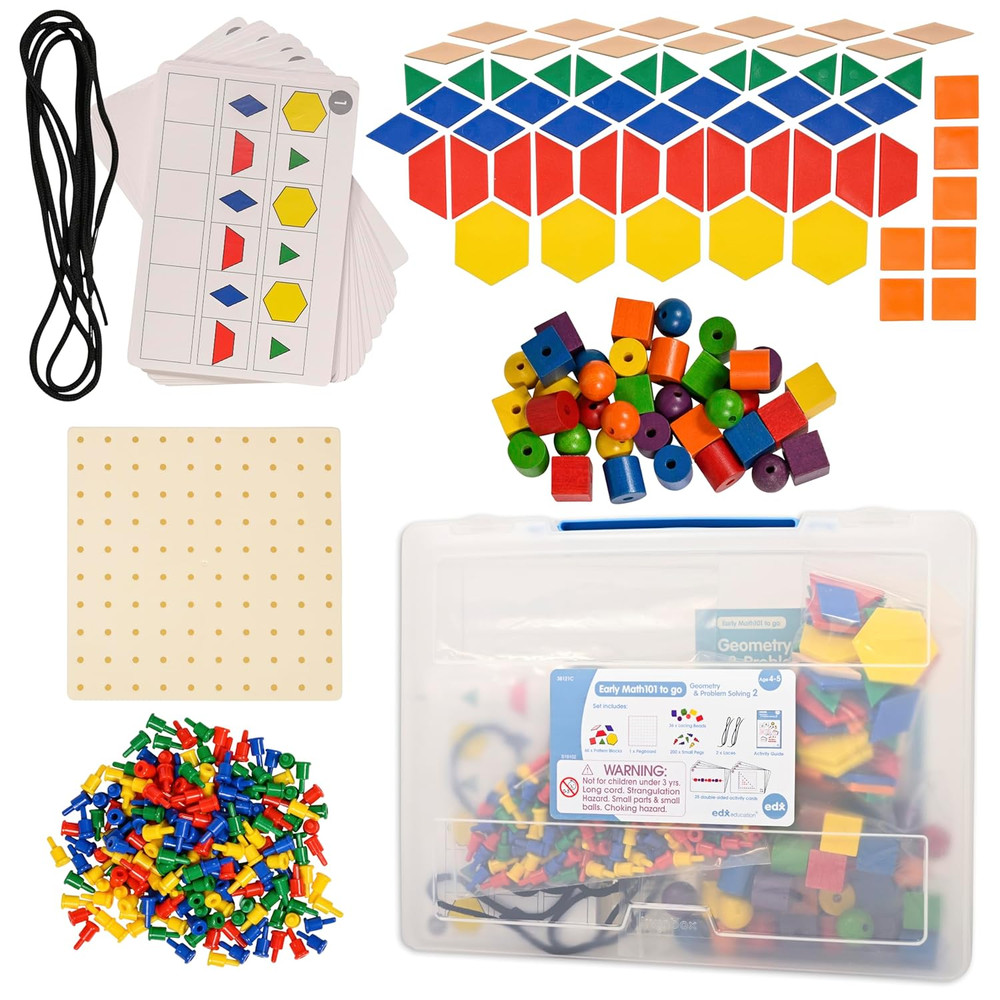 Early Math101 to Go | Ages 4-5 | Geometry & Problem Solving Kit for Pre-Kinderga