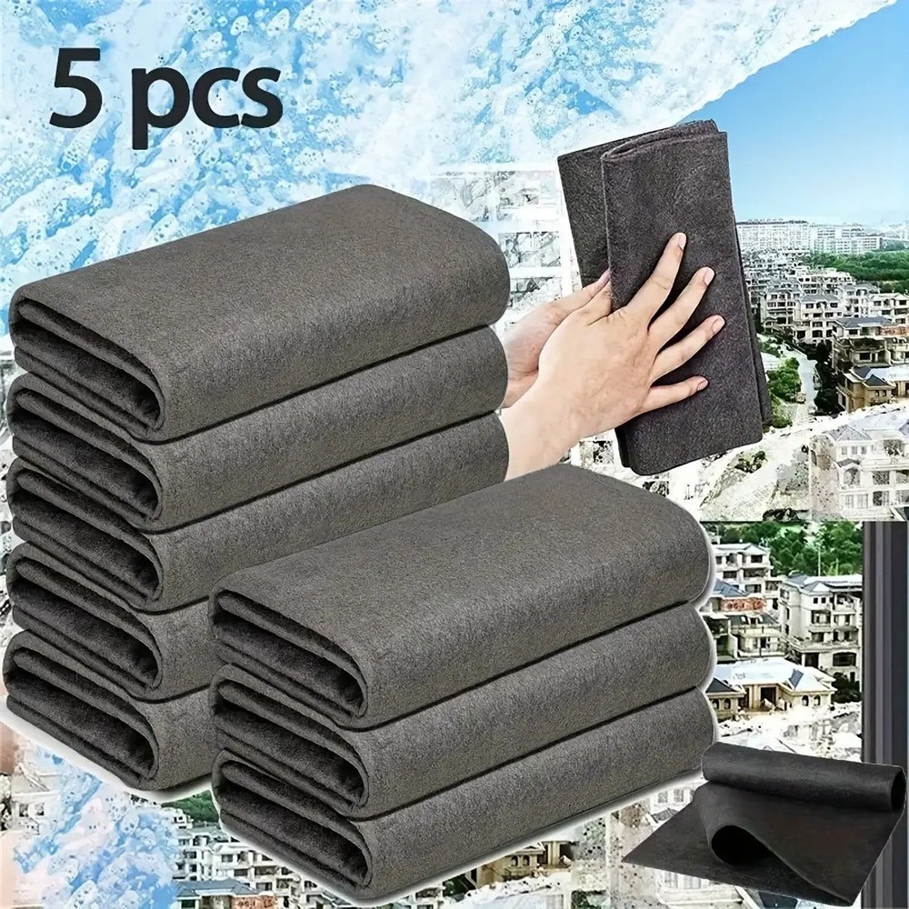 Multi-Purpose 5pcs Cleaning Towels Soft Non-Scratch Quick-Drying for Car Kitchen