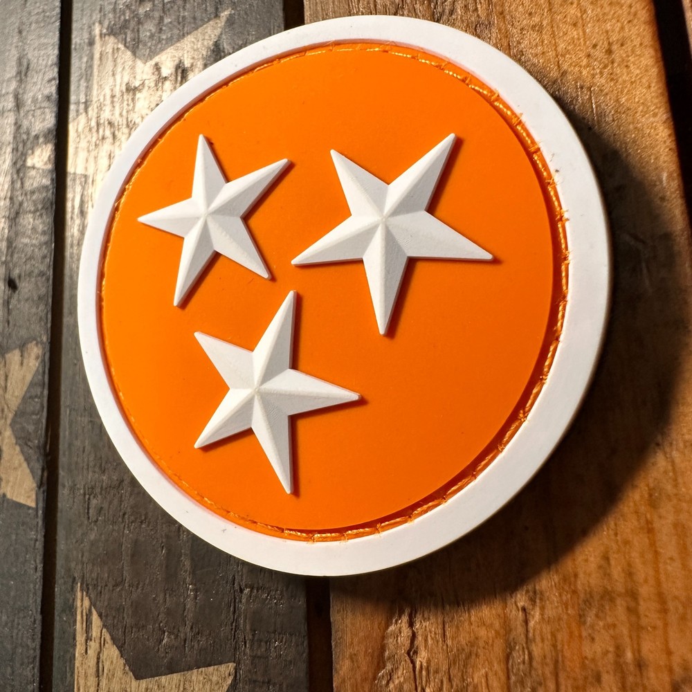 Subdued Tennessee State Flag PVC Patch