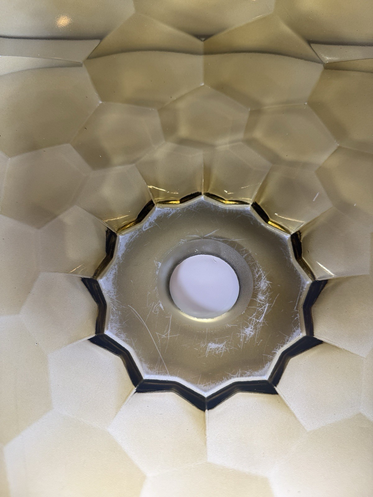 Kohler Briolette K-2373-TG7 17.5” Faceted Glass Vessel Sink Tea Green