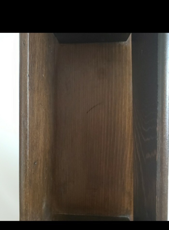 Midcentury Solid Wood Handmade Sledge Bottle Holder