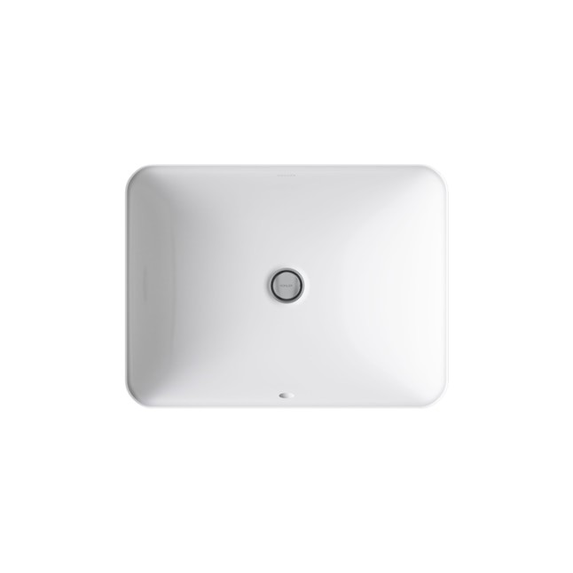 KOHLER Caxton Vitreous China 20.25-in Undermount Rectangular Transitional White