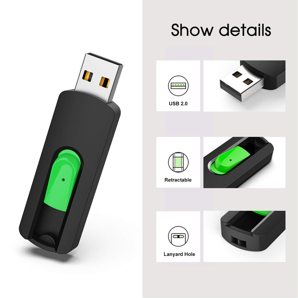 128GB USB 2.0 Flash Drive Memory Stick for PC Laptop Backup