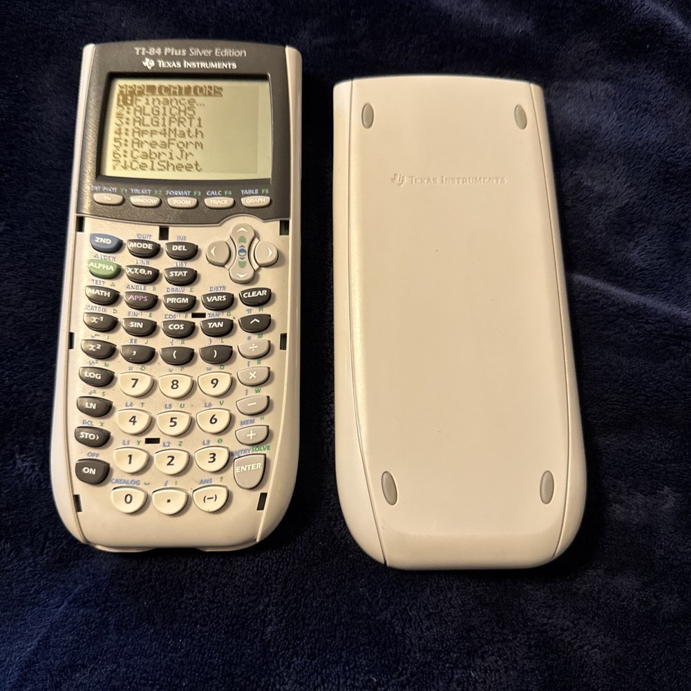 Texas Instruments TI-84 Plus Silver Edition Graphing Calculator Tested & Works