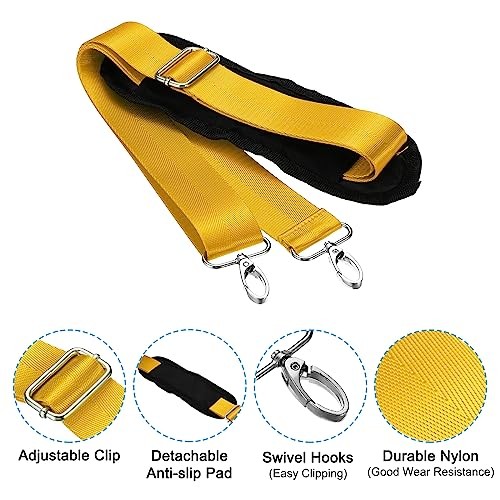 Shoulder Strap, Nylon Adjustable Replacement Strap with Anti-Slip Yellow