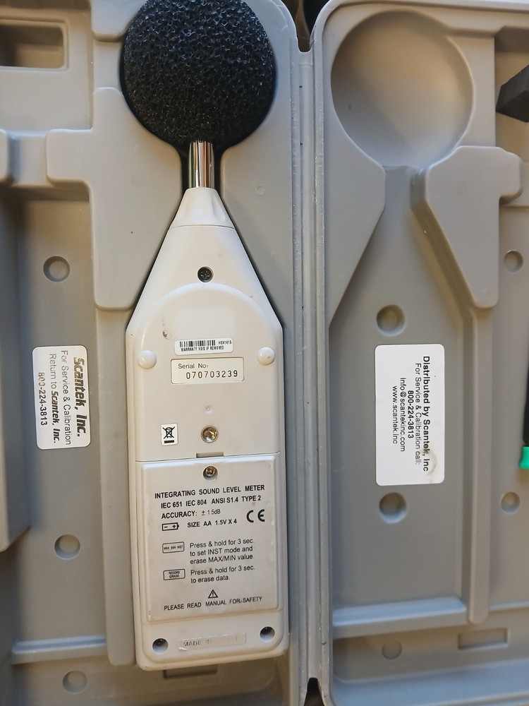 Extech 407780 DataLogger Sound Level Meter With Calibrator