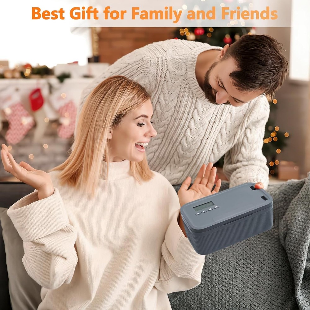 Timed Lock Box for Phone & Snacks | 2-in-1 Smart Lock with Digital Timer & Quick