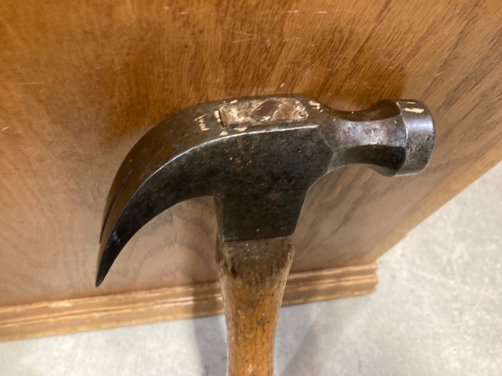 Vintage CRAFTSMAN VANADIUM Oval Logo Curved Claw Hammer Globemaster Handle USA