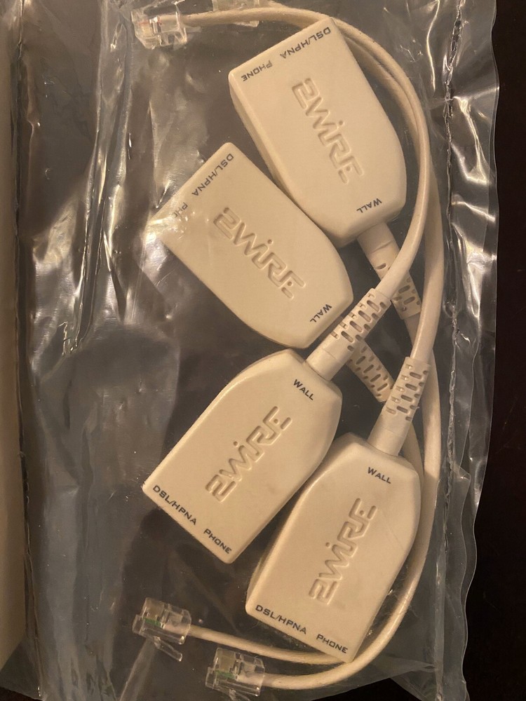 2WIRE DSL Filter PKG 4 Pices Plus Wall Mount