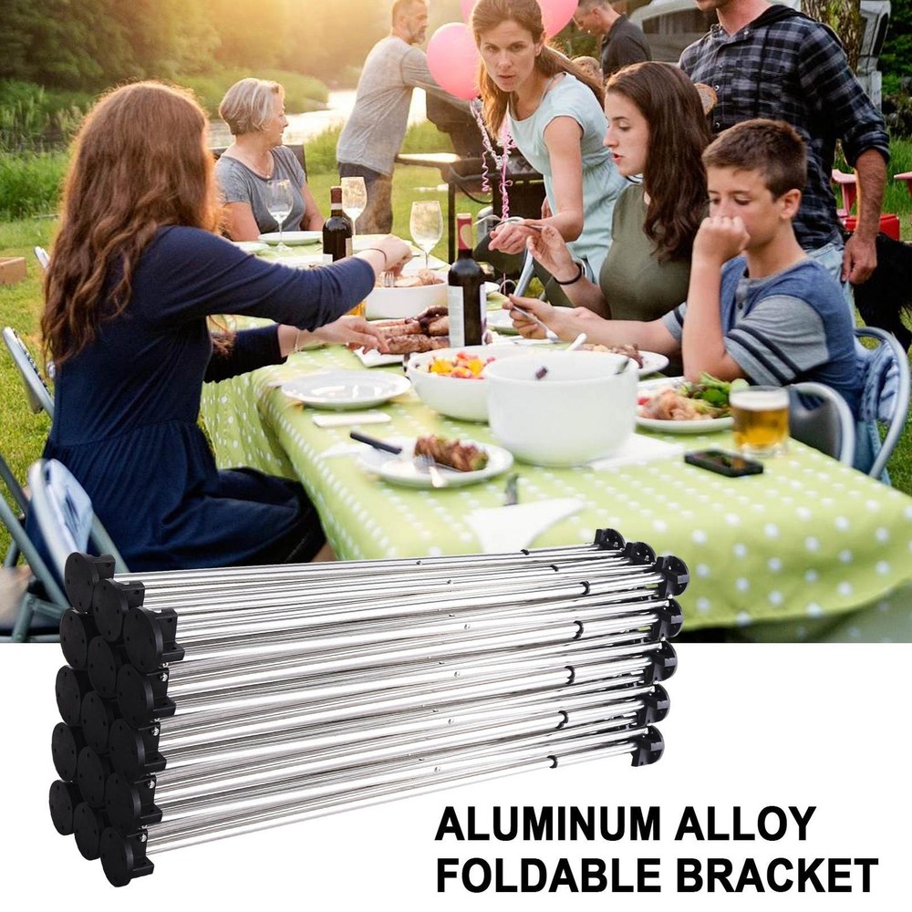 87*29in Portable Work Station with Storage Bag, Foldable Work Bench Table Silver