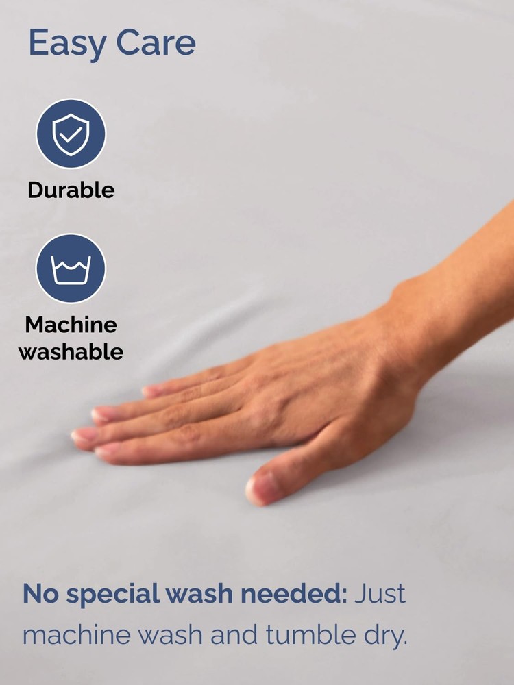 Extra Deep Full Fitted Sheet - Hotel Luxury Single Fitted Sheet Only - Easily...