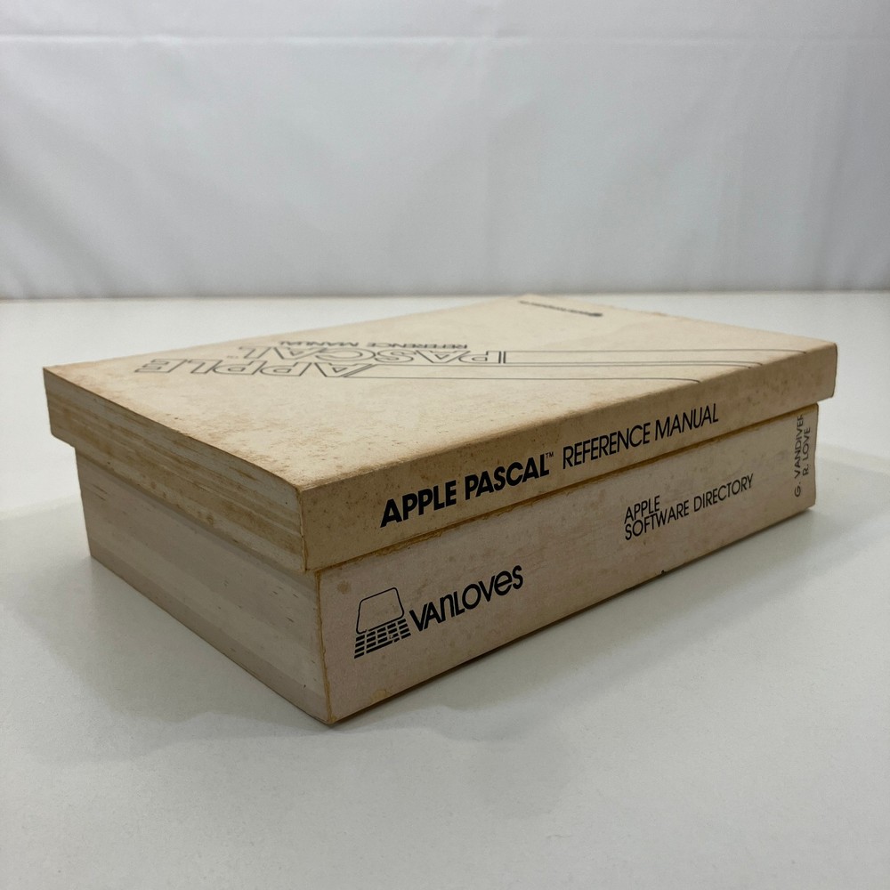 2 Vintage Apple Computer Manuals Lot Software Directory Pascal Reference TPB