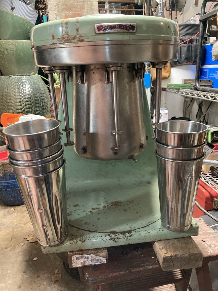 5 Head Multimixer With 7 Stainless Mixer Tins